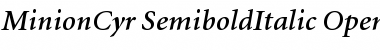 Minion Cyrillic Semibold Italic