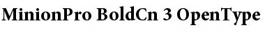Minion Pro Bold Cond Font