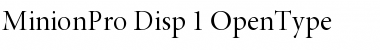Minion Pro Display Font