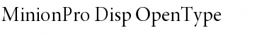 Minion Pro Display Font
