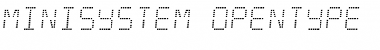 Download Minisystem Font