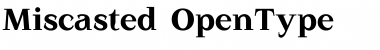 Download Miscasted Font