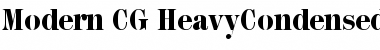 Modern CG HeavyCondensed Font
