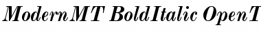 Monotype Modern Bold Italic Font
