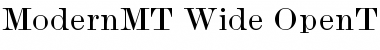 Monotype Modern Wide Font