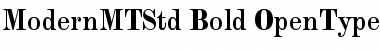 Monotype Modern Std Bold Font