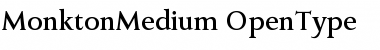 MonktonMedium Regular Font
