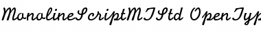 Download Monoline Script MT Std Font