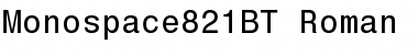 Monospace 821 Regular Font