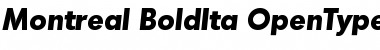Download Montreal-BoldIta Font