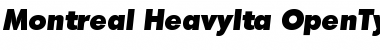 Download Montreal-HeavyIta Font