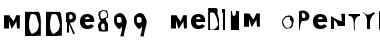 Moore899 Medium Font