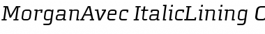 MorganAvec ItalicLining Font