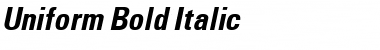 Uniform Bold Italic
