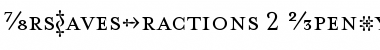 Download MrsEavesFractions Font