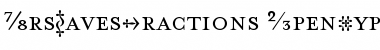 Download MrsEavesFractions Font