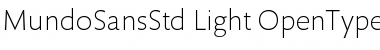 Mundo Sans Std Light Font