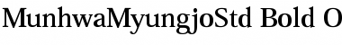 Munhwa Myungjo Std Font Munhwa Myungjo Std Font