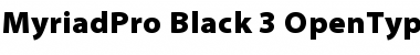 Myriad Pro Black Font
