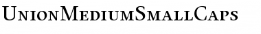 Download UnionMediumSmallCaps Font