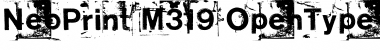 Download NeoPrint M319 Font