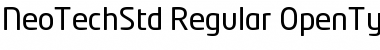 Neo Tech Std Regular Font