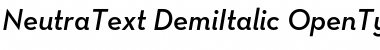 Neutra Text Light Demi Italic