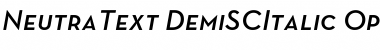 Neutra Text Light SC Demi Italic
