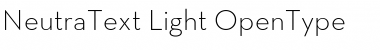 Neutra Text Light&nbsp;Regular