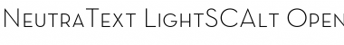 Download Neutra Text Light SC Alt Font