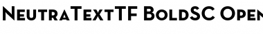 Neutra Text TF SC Bold Font