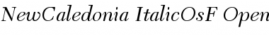 New Caledonia Italic OsF Font