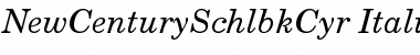 Download NewCenturySchlbk Cyr Italic Font