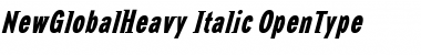 NewGlobalHeavy Italic Font