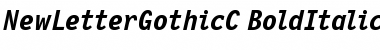 NewLetterGothicC Bold Italic Font