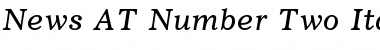 News AT Number Two Font