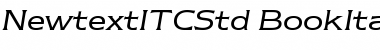 Newtext ITC Std Book Italic Font