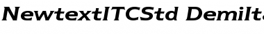 Newtext ITC Std Demi Italic Font