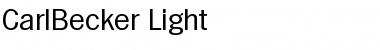 CarlBecker-Light Regular Font