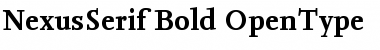 Download NexusSerif-Bold Font