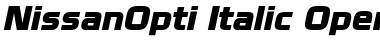 NissanOpti Font