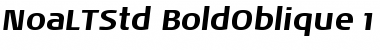 Noa LT Std Bold Oblique Font
