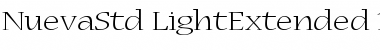Nueva Std Light Extended Font