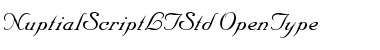 Nuptial Script LT Std Font