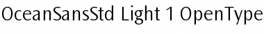Ocean Sans Std Light Font