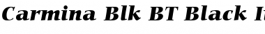 Carmina Blk BT Black Italic