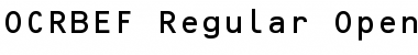 OCRBEF-Regular Regular Font