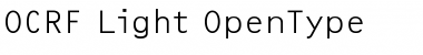 OCRF Light Font