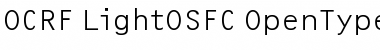 Download OCRF-LightOSFC Font