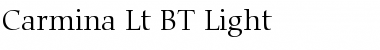 Carmina Lt BT Font